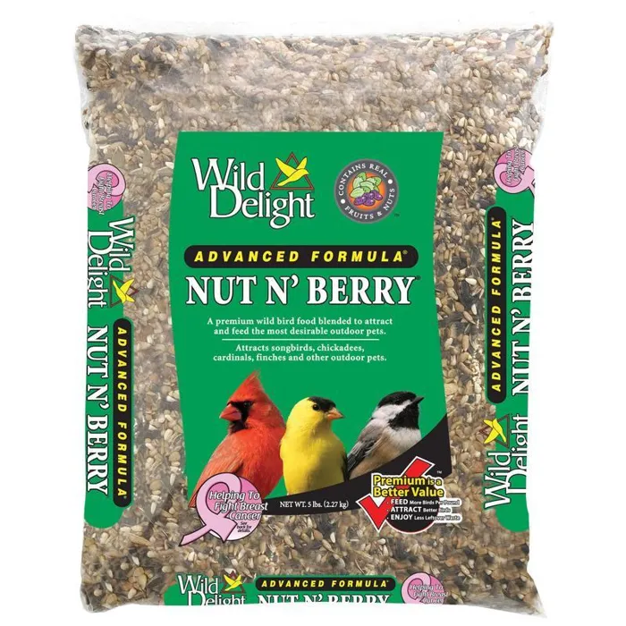Wild Delight Nut N' Berry Wild Bird Food 5 Lbs
