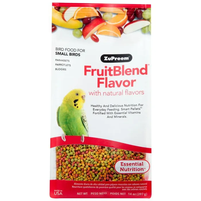 *1 Zupreem Fruit Blend for Parakeet 14 Oz