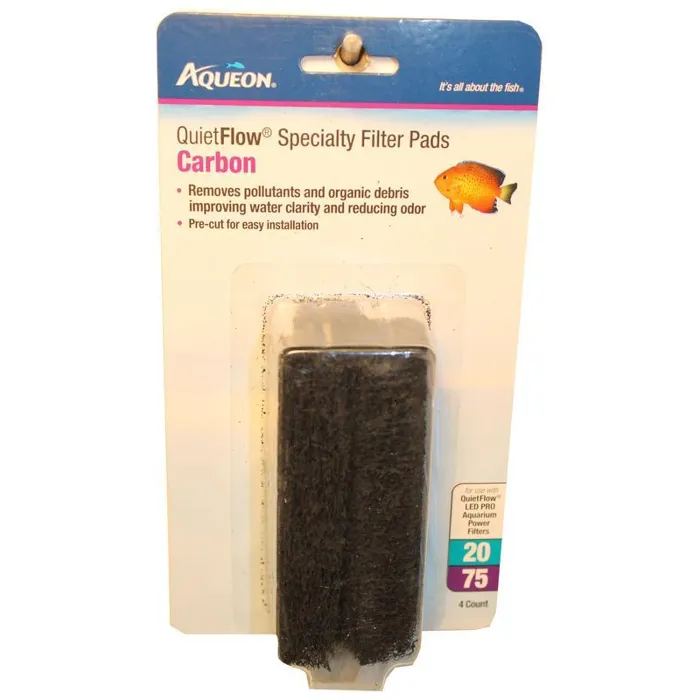 Aqueon Pad Mini Carbon QF20/75 4pk