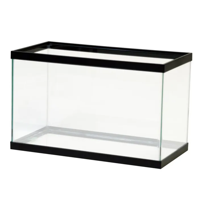 10 Gallon Leader Aquarium Black 20X10X12