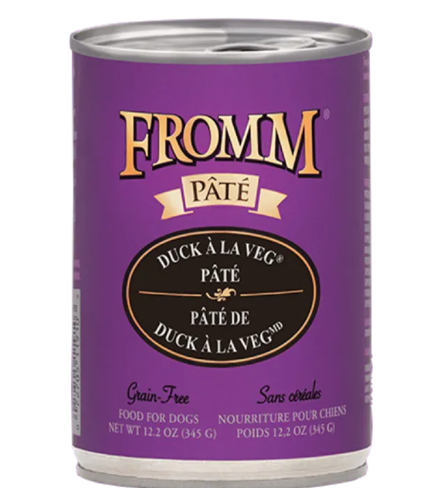 Pate Grain Free Duck A La Veg Canned Dog Food 12.2-oz