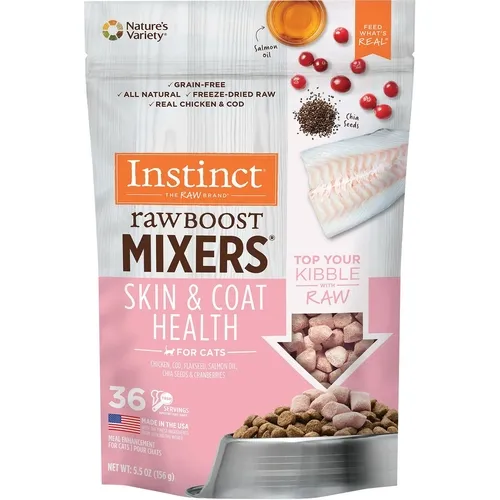 Instinct Cat Raw Boost Mixers Skin & Coat 5.5oz
