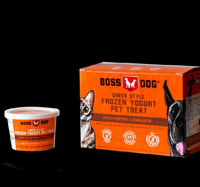 Boss Dog Frozen Yogurt Pumpkin 14oz (4pk)