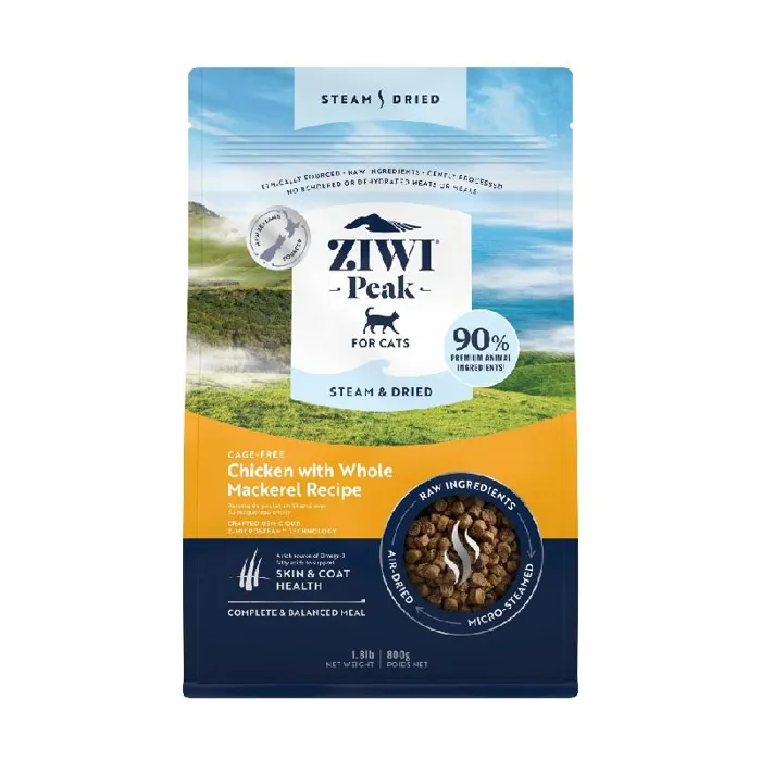 Ziwi Cat Steam Dried Chicken & Whole Mackerel 1.8-lb