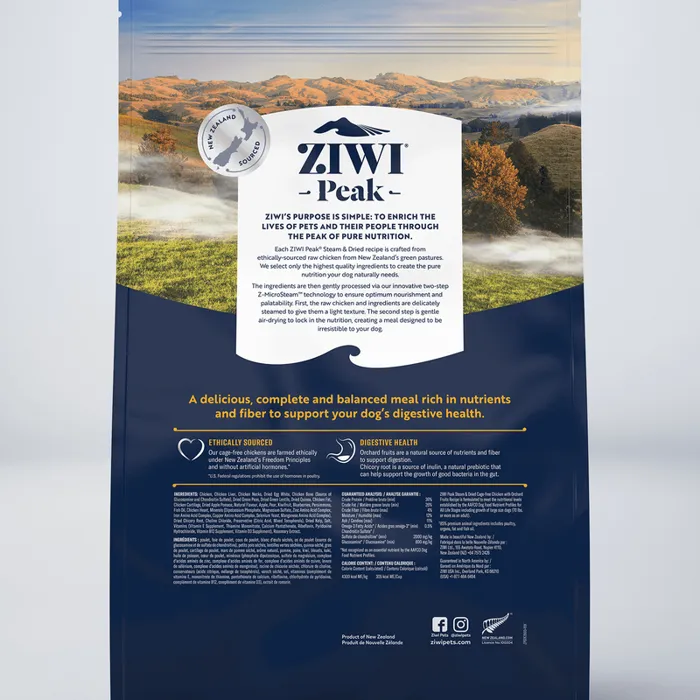 Ziwi Dog Steam Dried Chicken W Orchard Fruits 3.3#