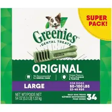 Original Dental Care Lg Dog Treats - 1.69lb Carton