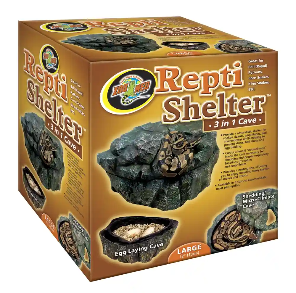 Zoo Large Repti Shelter 3 In 1 Cave Large