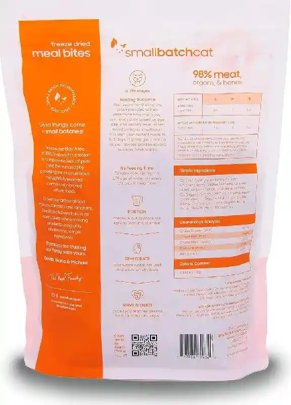 Small Batch Cat FD Mealbites Chicken 10oz