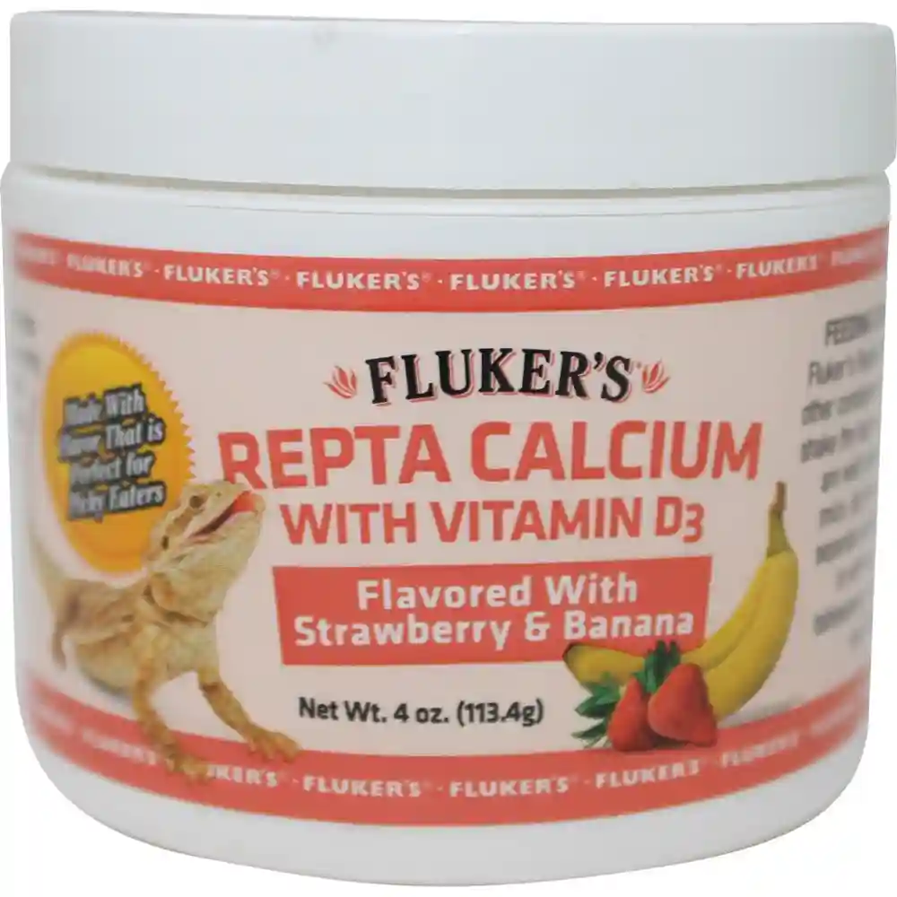 4 Oz. Repta Calcium W D3 - Strawberry Banana