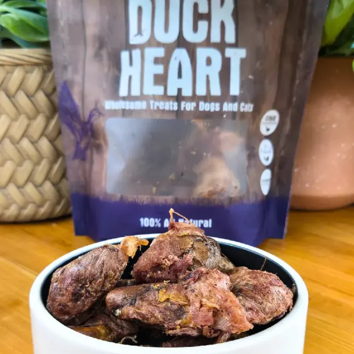 SBF Freeze Dried Duck Heart Treats 3oz