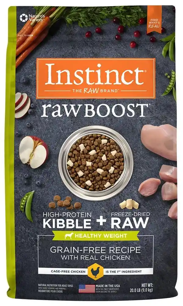 Instinct Raw Boost Wt Adlt Gf Chkn Nat 20-lb