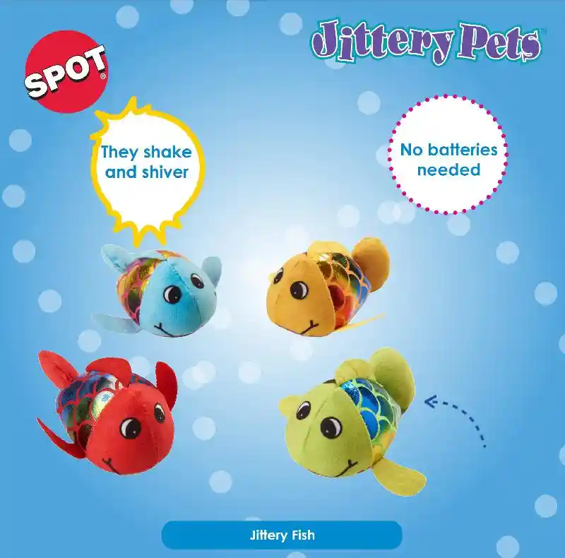 Spot Cat Jittery Fish 3"