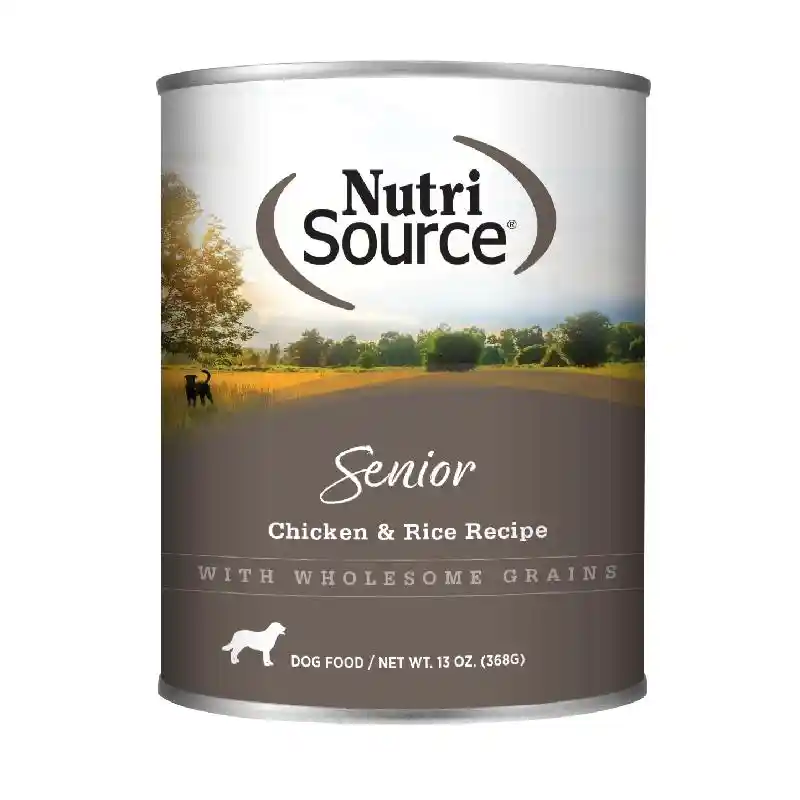 Nutrisource Senior Chicken & Rice Canned 13-oz