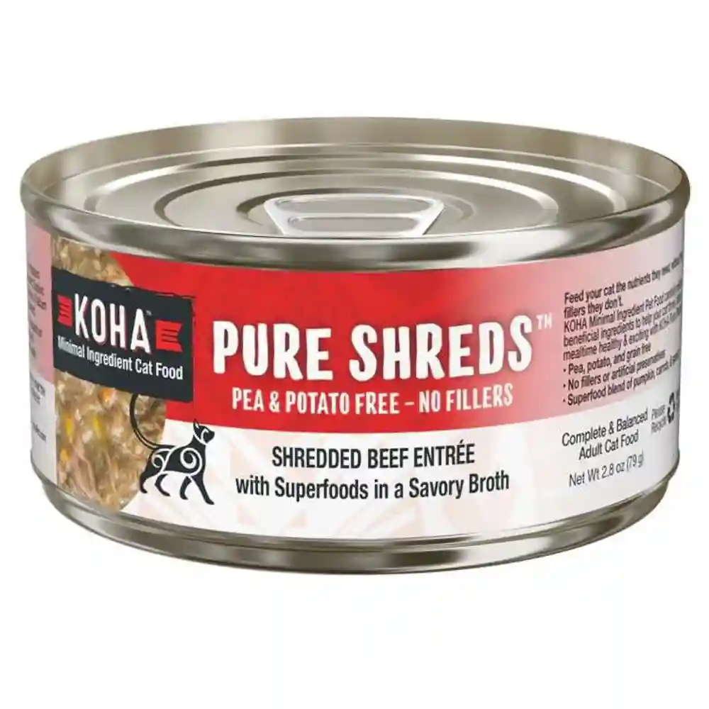 Koha Grain Free Cat Food Pure Shreds - Beef 2.8oz