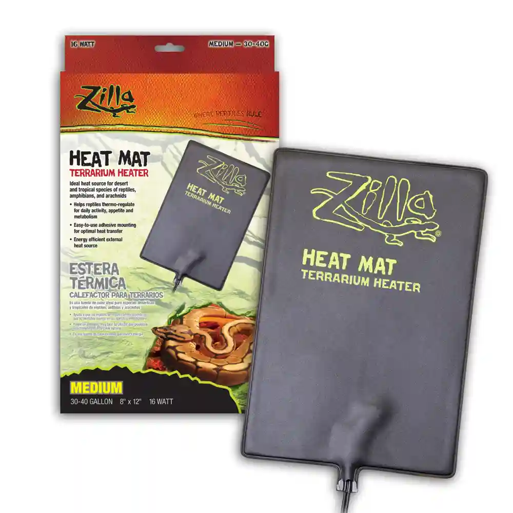 Zilla Heat Mat Medium 40 Gallon 16 Watt 8"x12"
