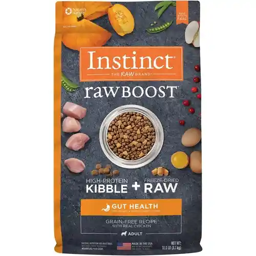 Instinct Dog Raw Boost GF Chicken Skin/Coat 18#