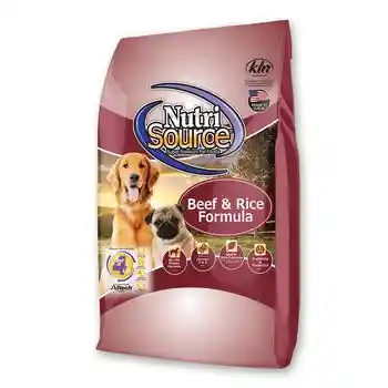 Nutrisource Dog Beef & Rice 26#