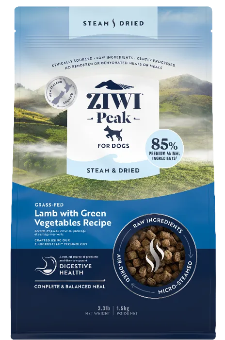 Ziwi Dog Steam Dried Lamb & Green Vegetables 3.3#