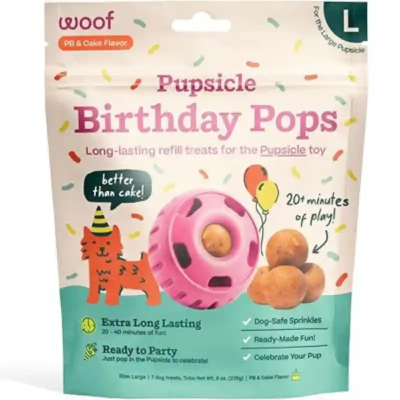Woof Pupsicle Birthday Pops Large 8oz