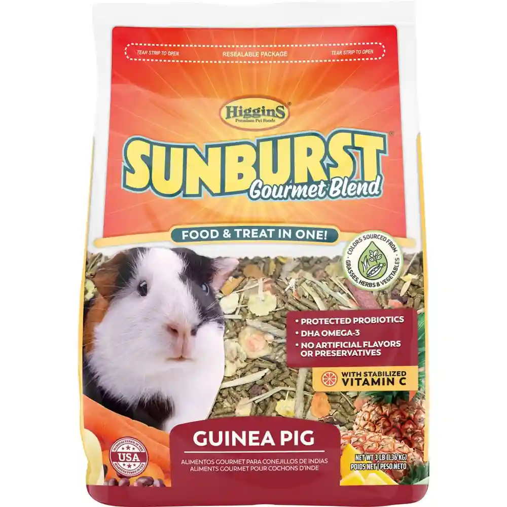 Sunburst Gourmet Blend Guinea Pig - 3lb Bag