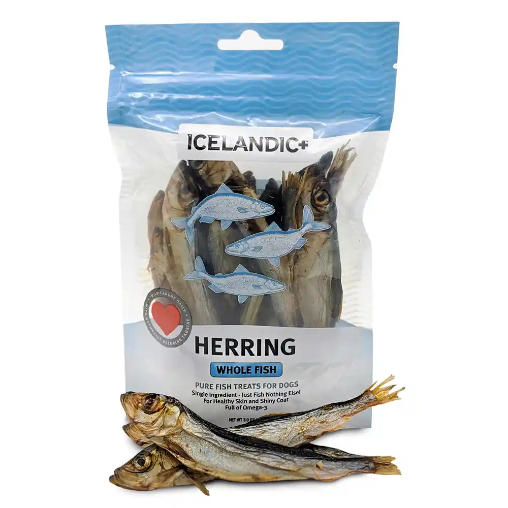 Icelandic Plus Fish Treat Herring Whole 3 Oz