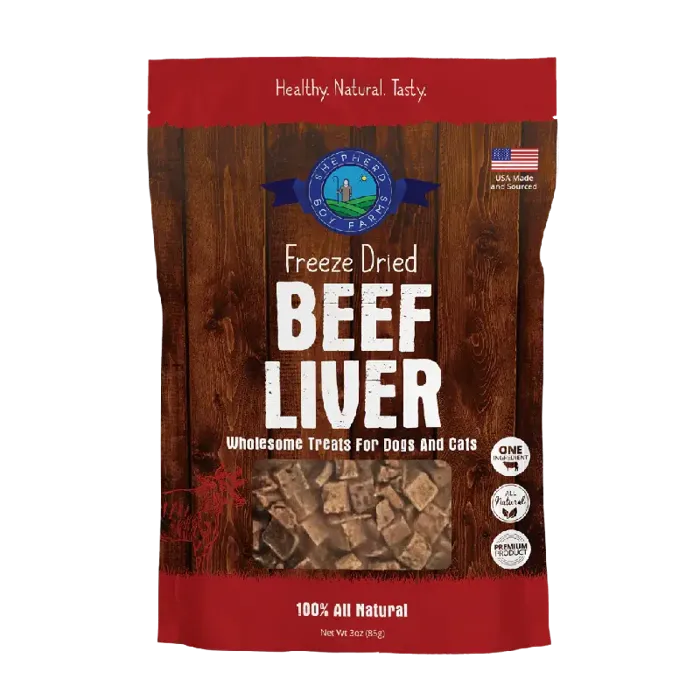 SBF Freeze Dried Beef Liver Treats 3oz
