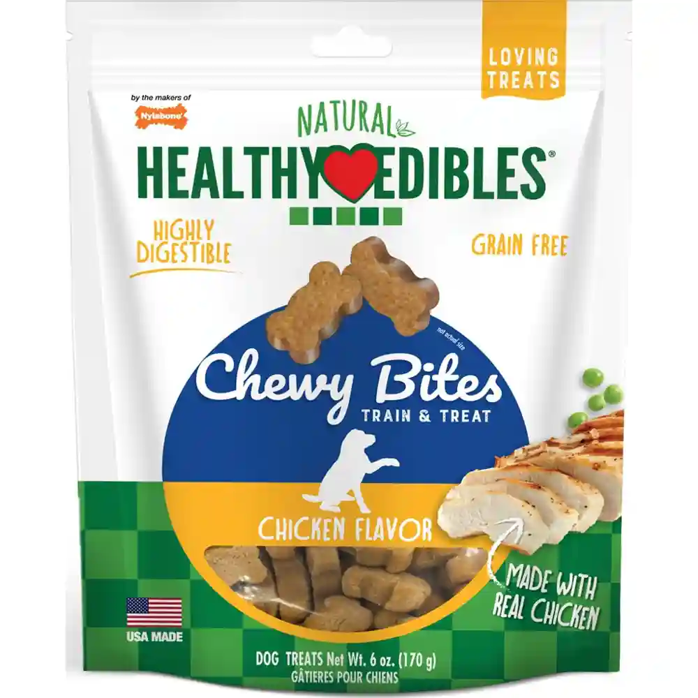 Nylabone Healthy Edibles Chkn Bites 6-oz