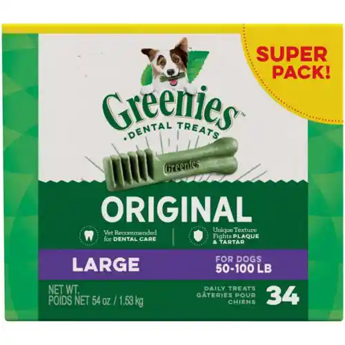 Original Dental Care Lg Dog Treats - 1.69lb Carton