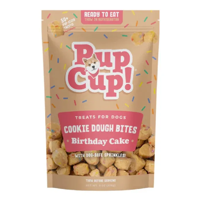 Pupcup Birthday Cake Cookie Dough Bites 8oz