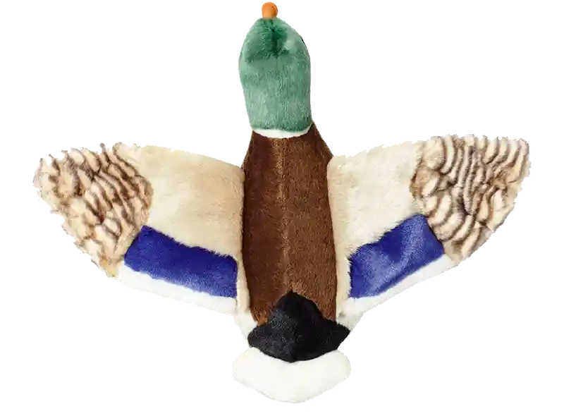 Fluff & Tuff Wally Mallard Dog Toy, Large, 13-in