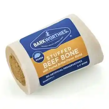 Barkworthies Peanut Butter Filled Shin Bone 3-4"