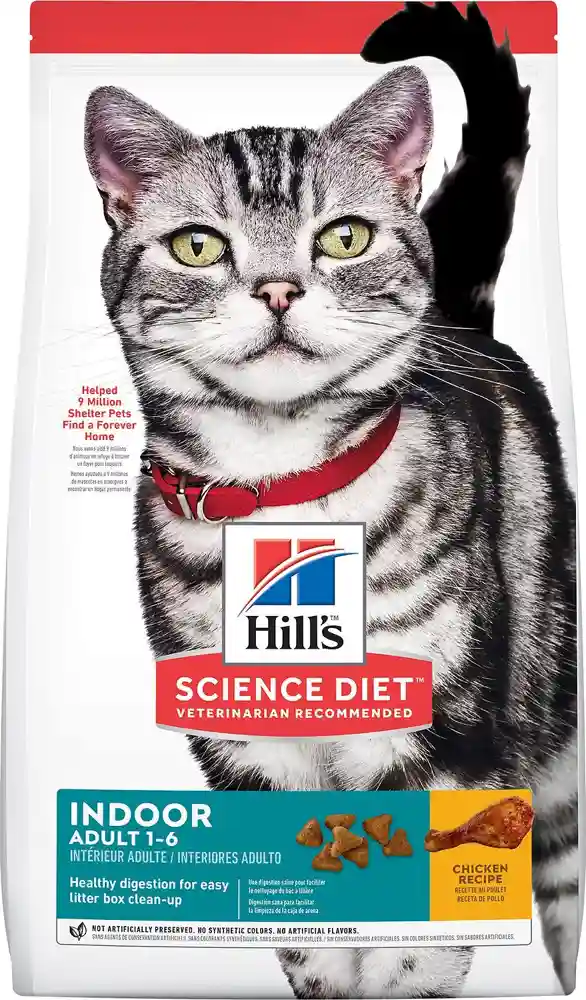Adult Indoor Chicken Recipe Dry Cat Food 15.5-lb