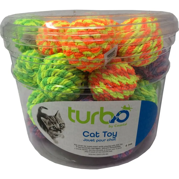Bulk Cat Toy Bins Rattle Balls 1.75" - 36pcs