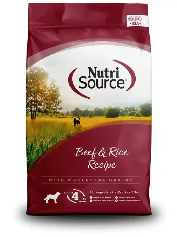 Nutrisource Dog Beef & Rice 26#
