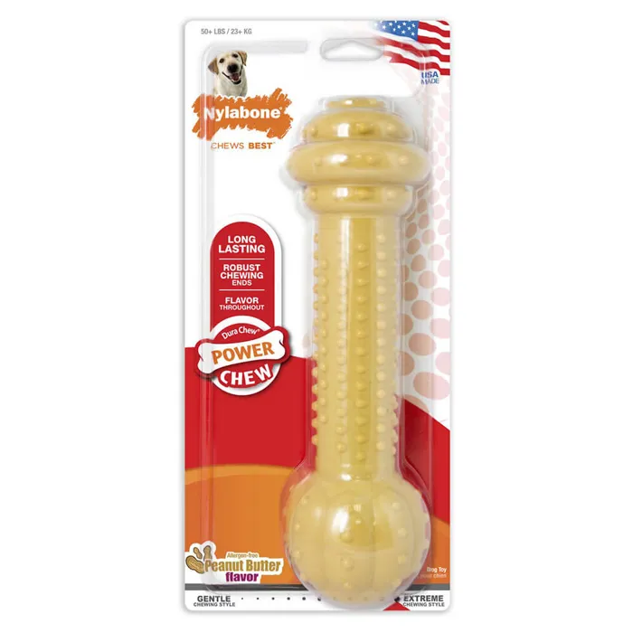 Nylabone Dura Chew Barbell Peanut X-large