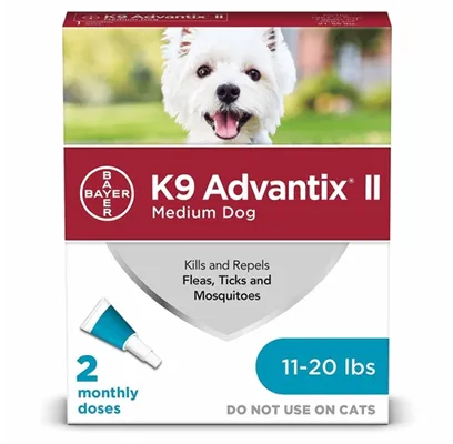 K9 Advantix Ii Medium Dog 11-20 Lbs 2 Pk