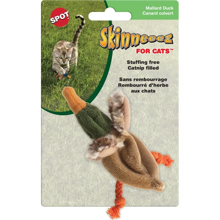 Spot Skinneeez Duck With Catnip 3"