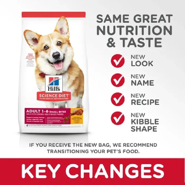 Adult Sm Bites Chkn & Barley Dog Food 5-lb