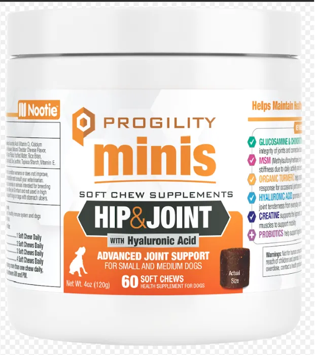 Nootie Progility Mini Hip & Joint 60 Count