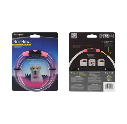 12-27 In. Nitehowl Led Safety Necklace - Pink