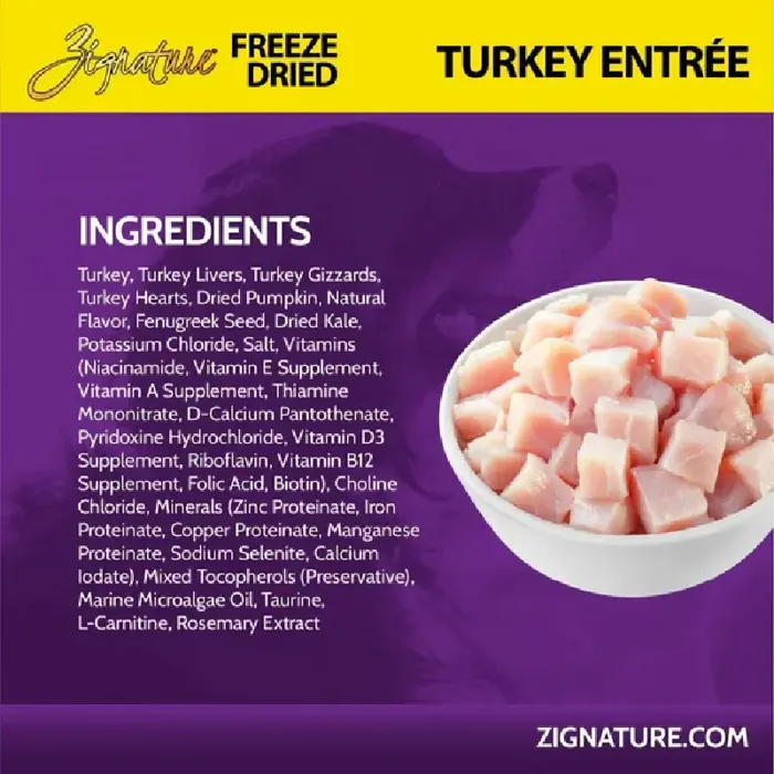 Zignature FD Turkey Entree 4oz