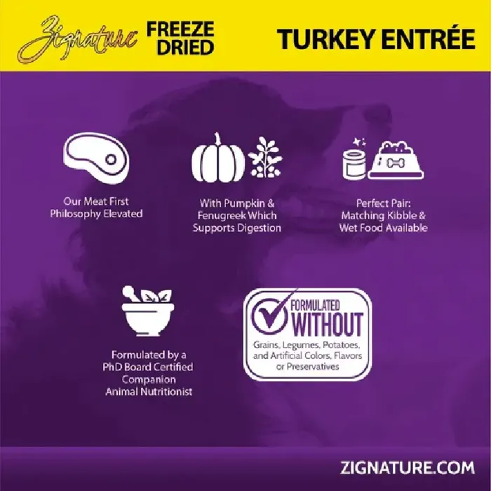 Zignature FD Turkey Entree 4oz
