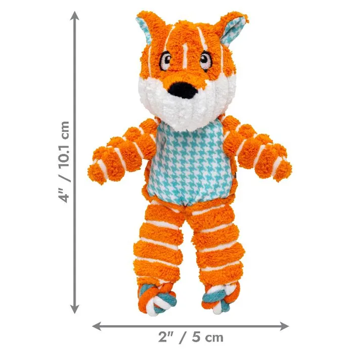 KONG Floppy Knots Fox X-Small size guide front