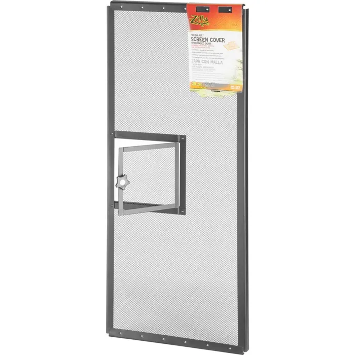 Zilla Screen Cover W/door Black 30x12"