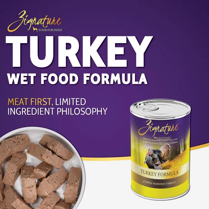 Zignature Turkey Dog Can 13oz