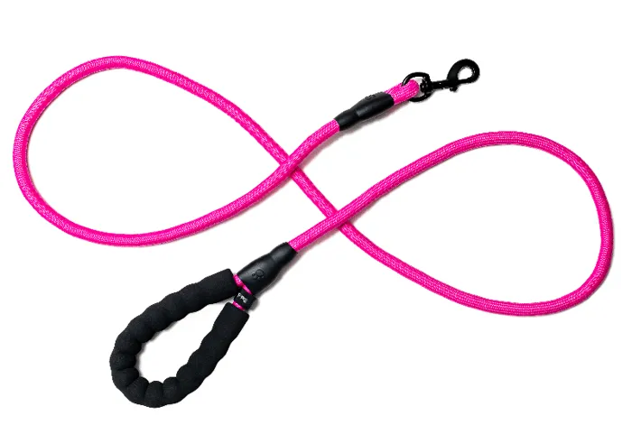 Bark Appeal 4' Pink Rope Leash