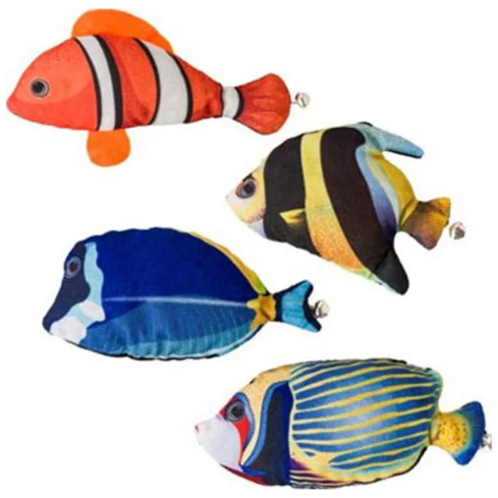 Nice Catch Fish W/catnip Cat Toy Assorted 5in