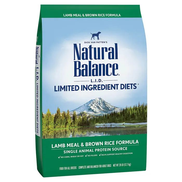 Lid Lamb Meal & Brown Rice Dry Dog Food 28-lb