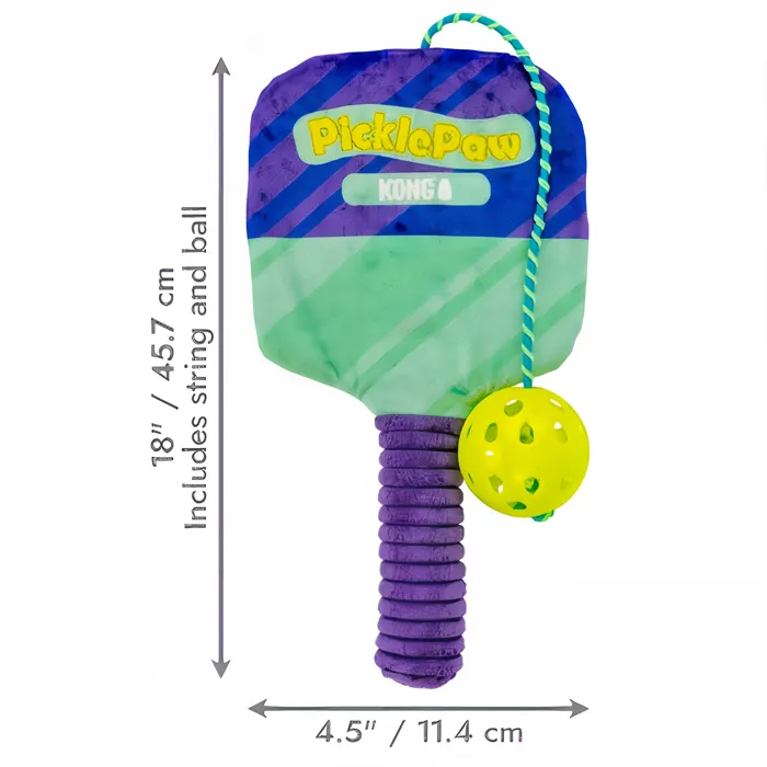 KONG Sport PicklePaw purple cat toy dimensions