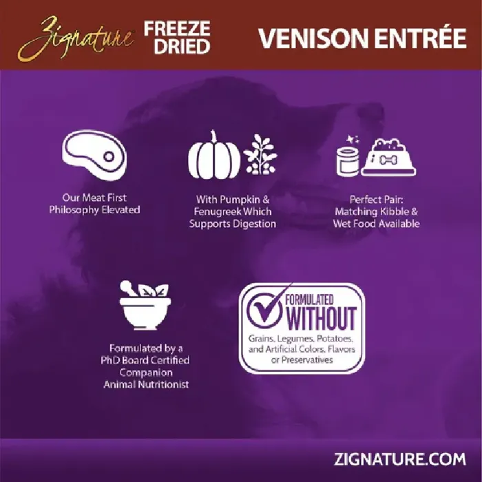 Zignature FD Venison Entree 25oz